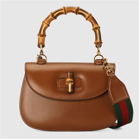 gucci signature satchel with bamboo|Gucci bamboo 1947.